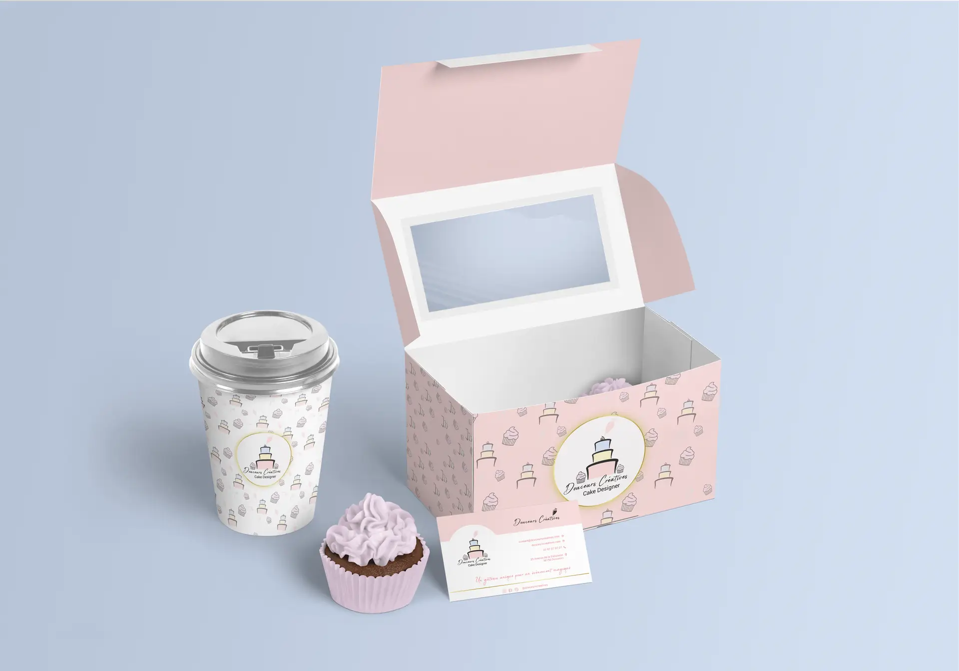 packaging identité visuelle cake designer