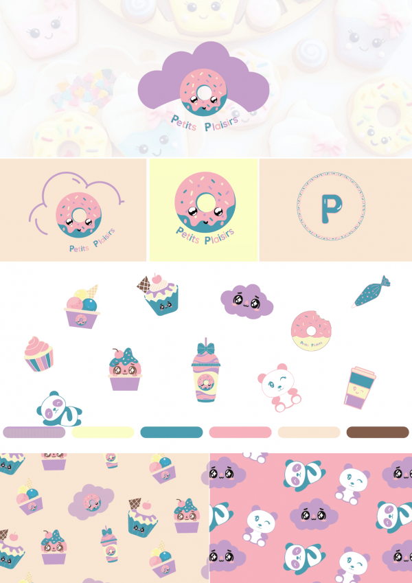 Petits plaisirs - Identité visuelle préconçue