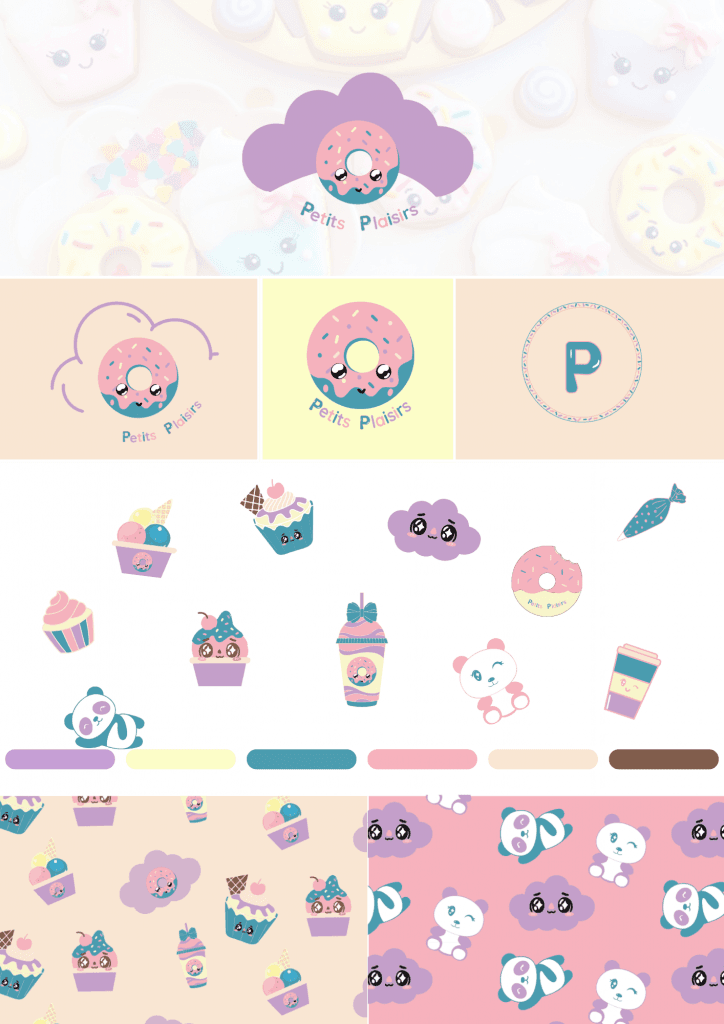 Petits plaisirs - Identité visuelle préconçue