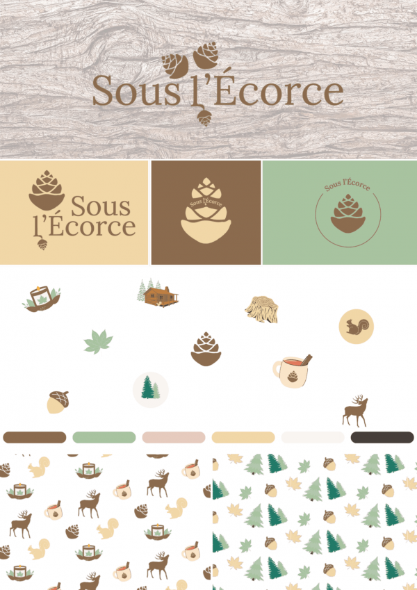 Sous l'écorce - identité visuelle préconçue