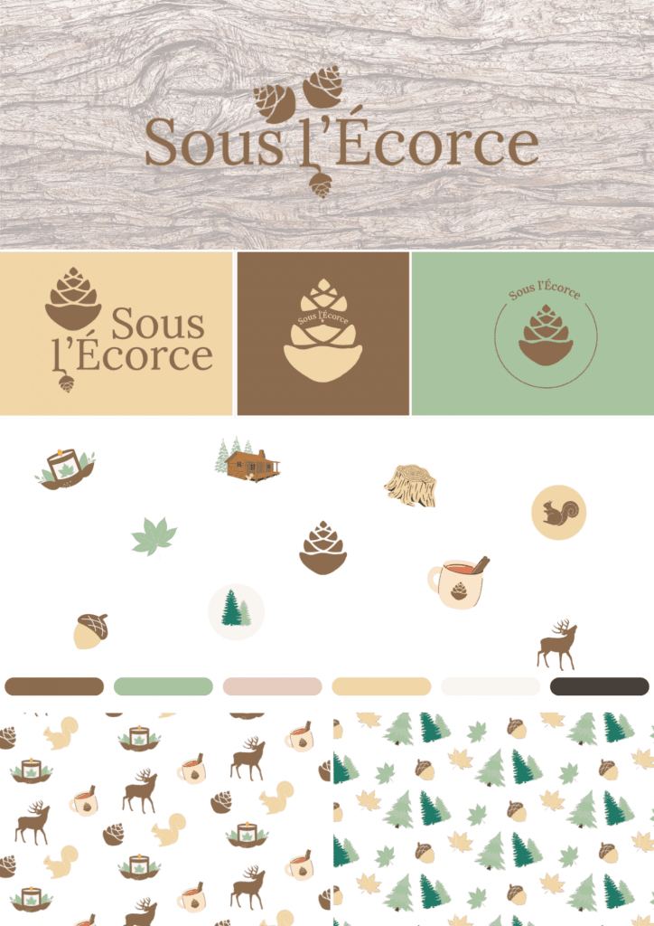 Sous l'écorce - identité visuelle préconçue